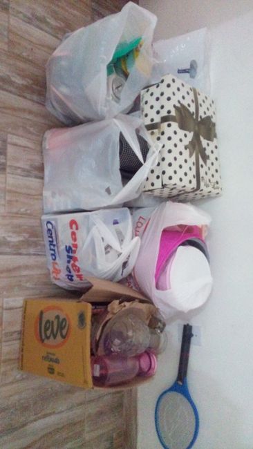 Tudo encaixotado e organizado para ir para minha casinha em 11/2018, ou seja, há um mês atrás kkkk (