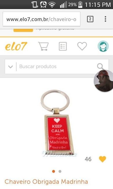 lembrança para padrinhos
