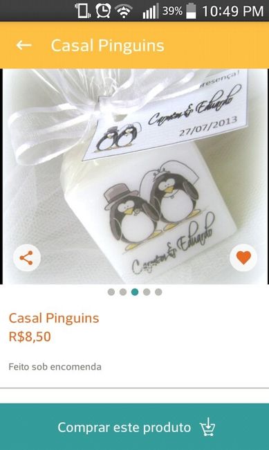 Embalagem para bem casado - 1