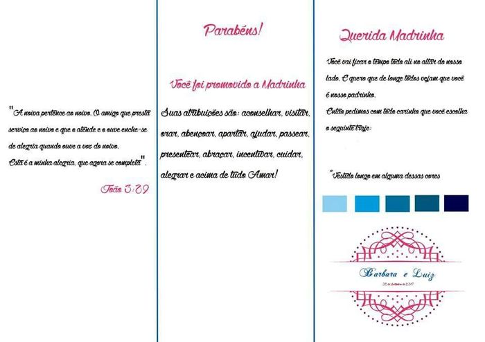 Convite padrinhos prontos - 3