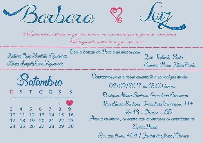 Meu convite - 1