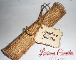 Preciso de ajuda!! Convite de juta... 5