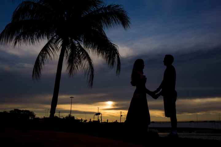 Pré-weddings na comu - Foto de pôr do sol - 1