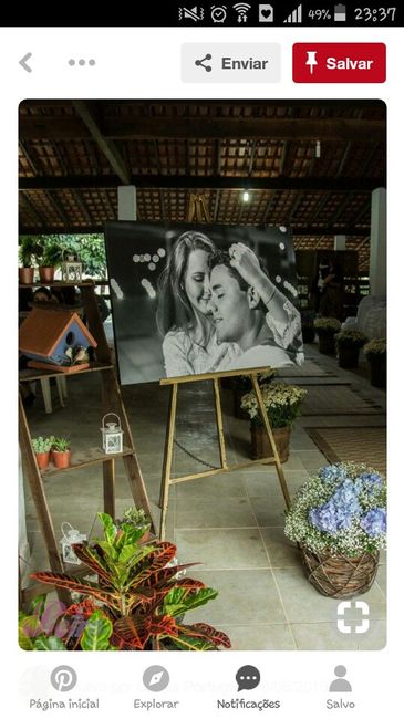 Pôster com a foto dos noivos - 1
