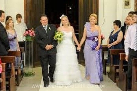 entrada de noiva com os pais