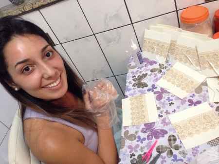 Personalizando os convites. 