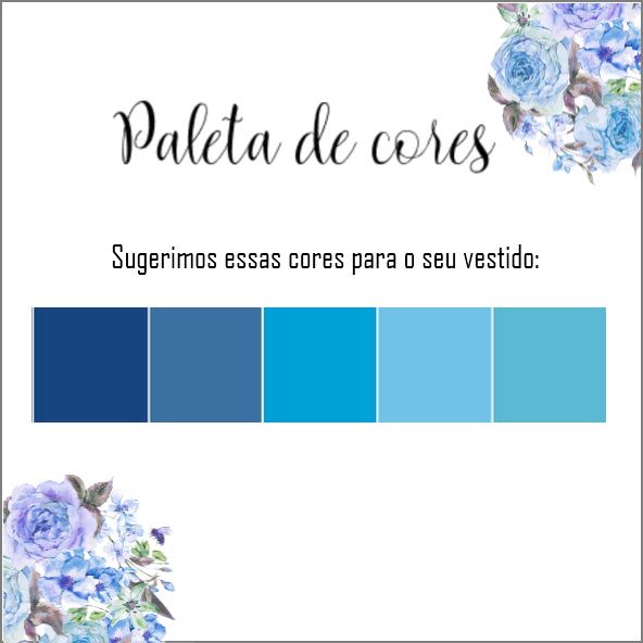 Nossa paleta de cores (Estou fazendo o convite dos padrinhos)