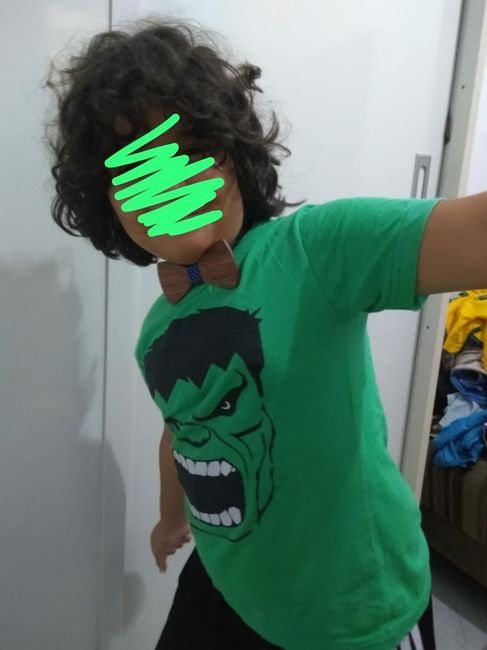 Nosso filho posando hahaha