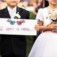 Plaquinha "La vem a noiva"