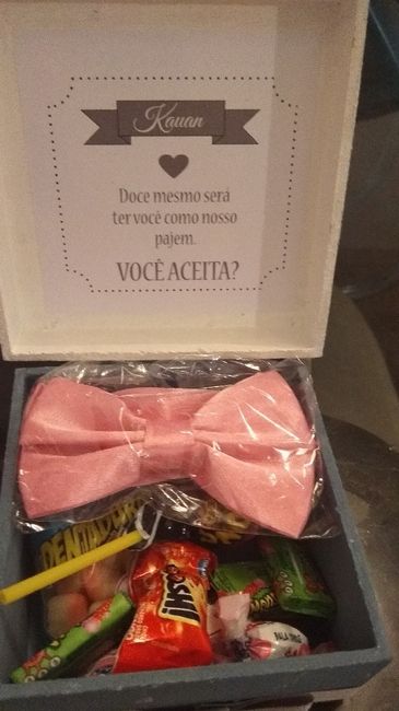 Caixas convite Padrinhos e Pajens e Daminhas diy feitas por mim ❤️ - 4