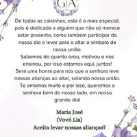 Convite para Avó levar as alianças - 1