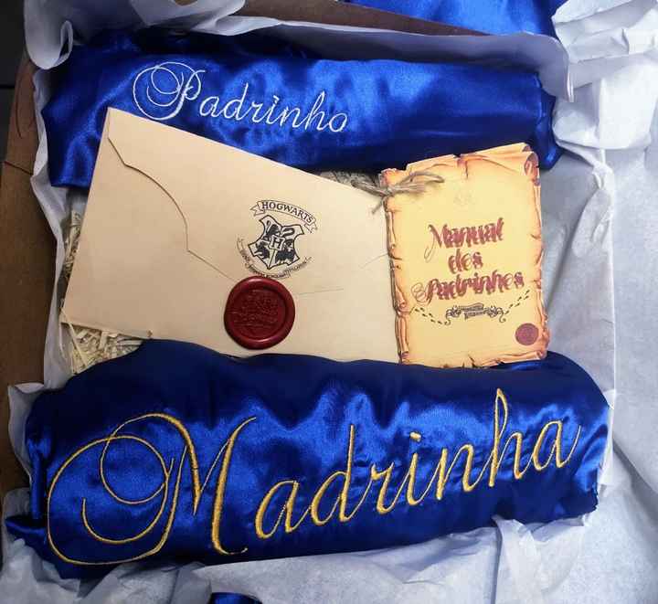 o que vocês deram na caixa convite dos padrinhos? - 1