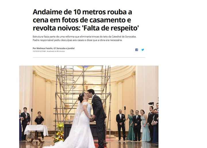Andaime no casamento