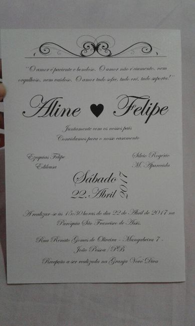 Convites saindo...uhuu - 1