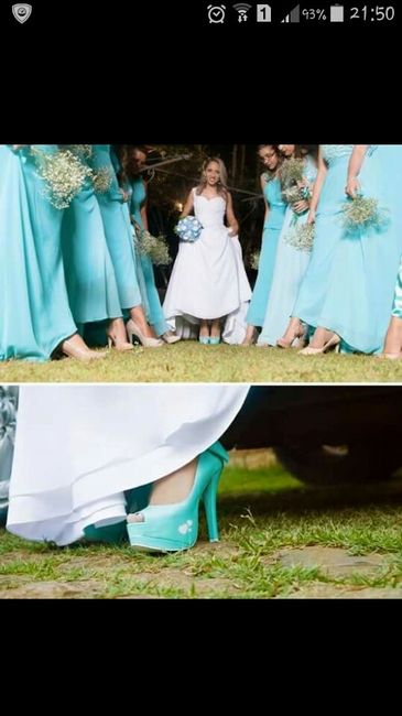 As madrinhas vão está com a mesma cor de vestido ou não? se sim, qual a cor? - 1