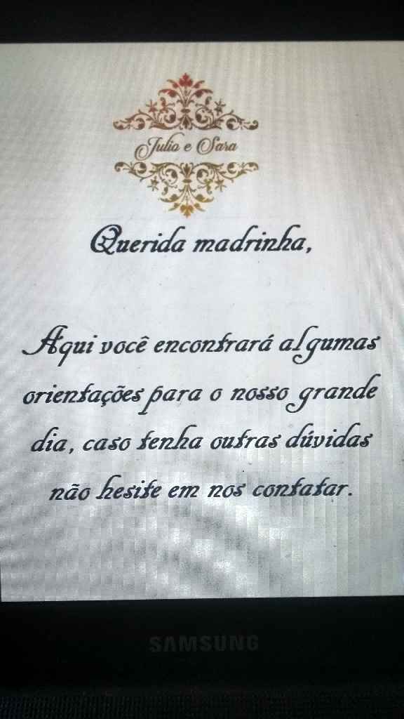  Manual da madrinha quase pronto, vem ver! - 2
