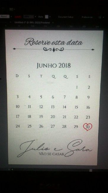 Preparativos - monograma e save the date - 1