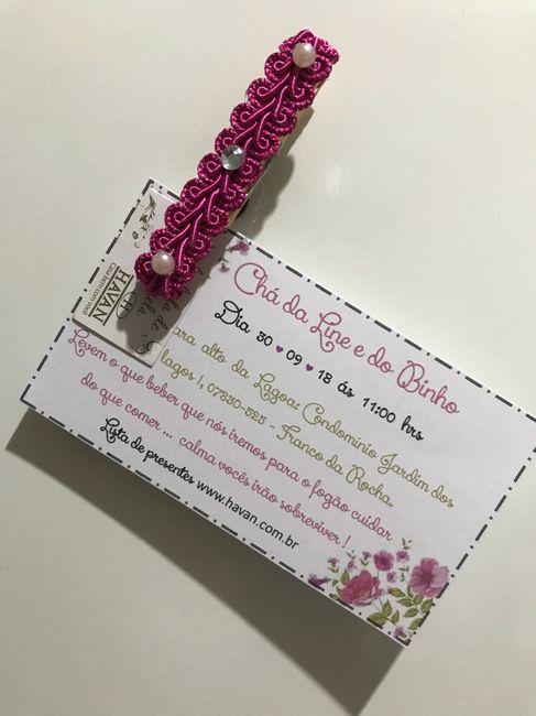 Meu convite de chá Diy 3