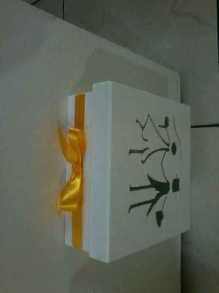 Caixa decorada para convite dos padrinhos! - 2