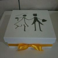 Caixa decorada para convite dos padrinhos! - 1