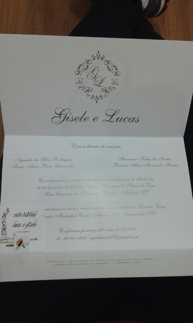 Meus convites chegaram - 2