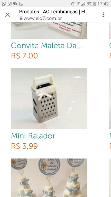 Lembrancinhas chá bar - 1