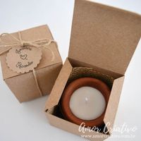 Velas aromáticas no vasinho de barro: um arraso!