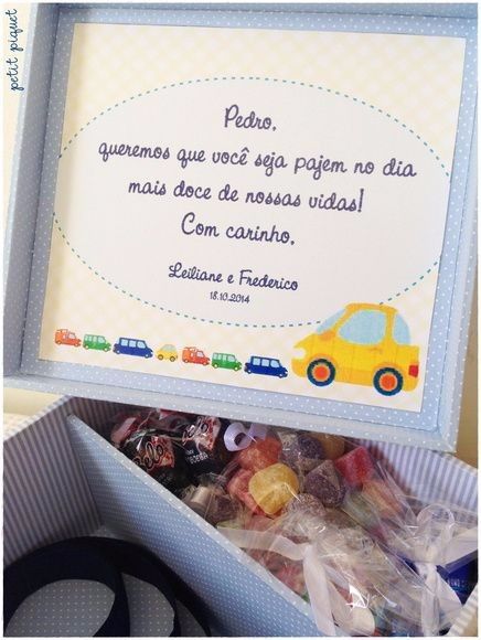 Convite pajem/daminha - OPÇÃO 1