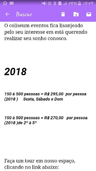 Orçamento coliseum - 1