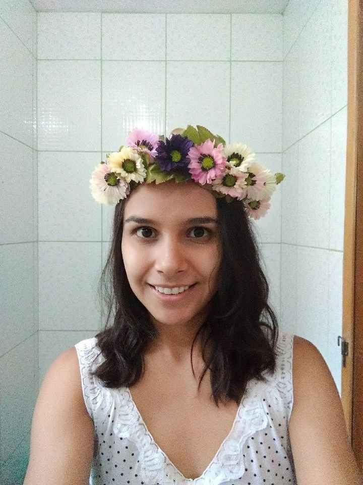  Coroa de flores diy ensaio pré wedding - 1