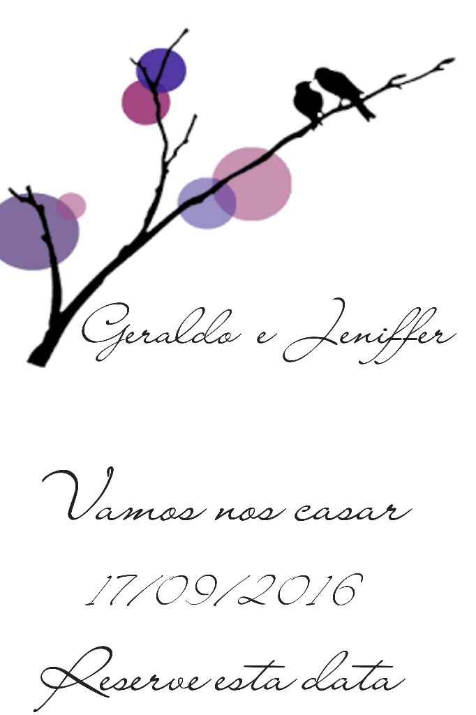 Meu save the date *vem ver* - 1