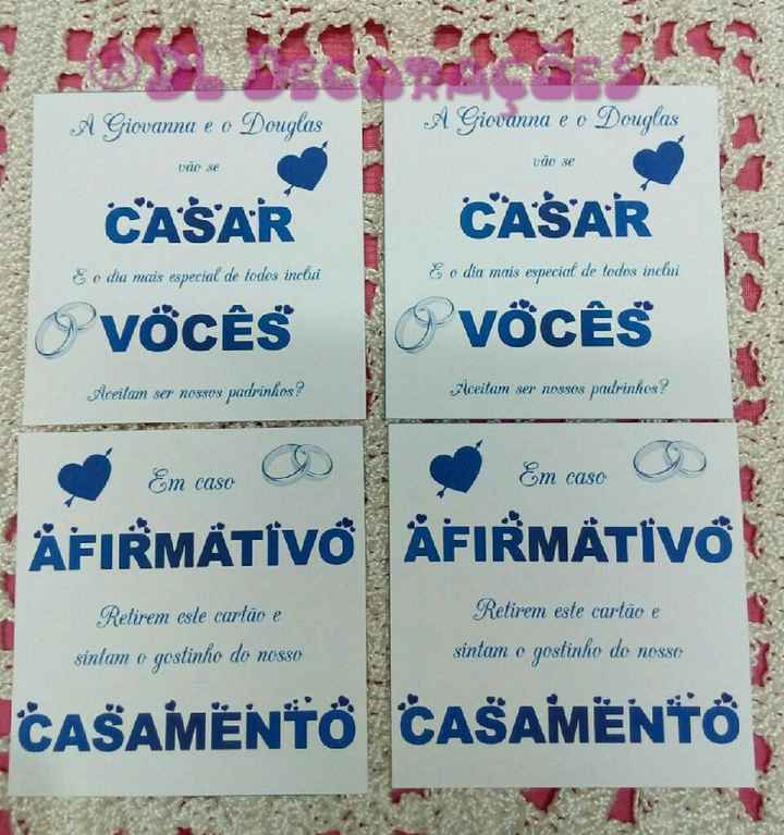 Convite dos padrinhos - 3
