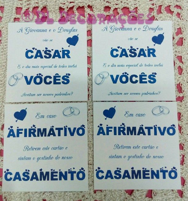 Caixinhas convites  dos padrinhos - 3