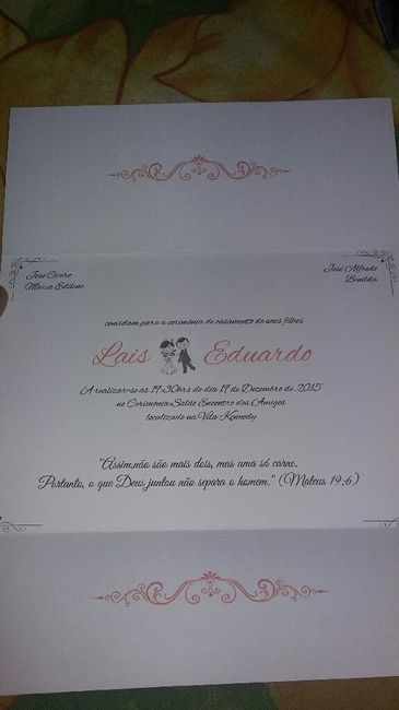 Meus convites chegaraam!! - 1