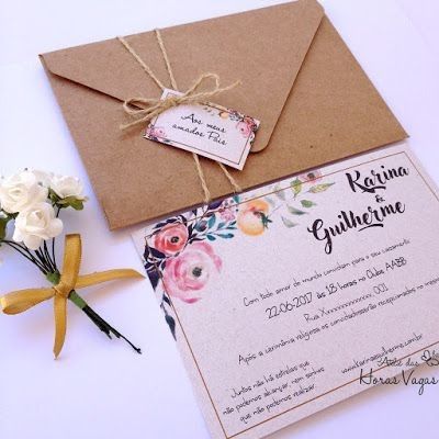 10 convites de casamento - Inspiração Pinterest 9