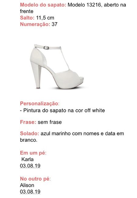Escolhido o sapato do grande dia - 2