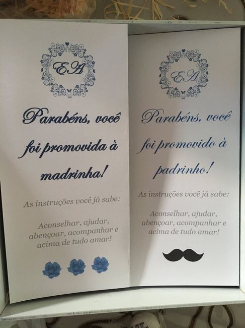 Caixa Convite para os Padrinhos e Madrinhas - 3