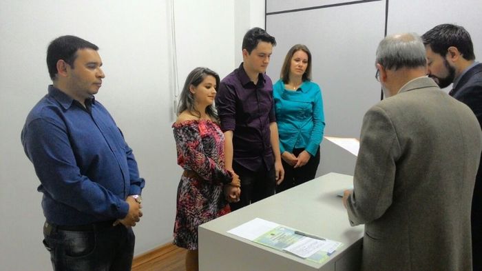 Leitura feita pelo Juiz de Paz
