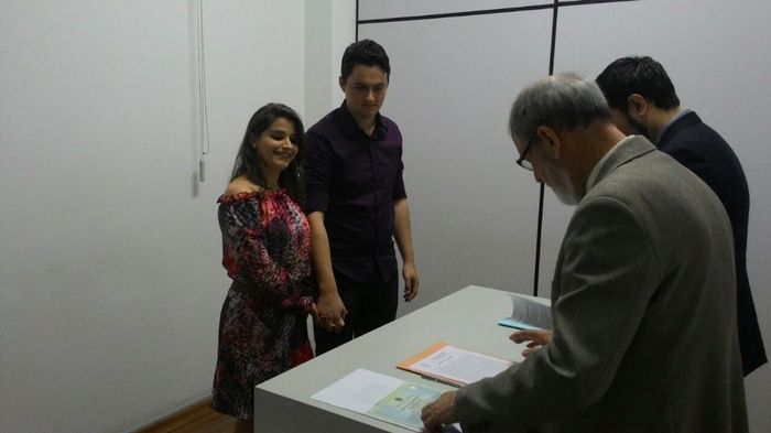 Momento em que o escrivão lia o documento