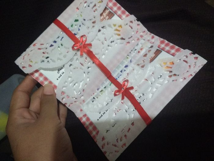 Envelope em papel rendado - 2