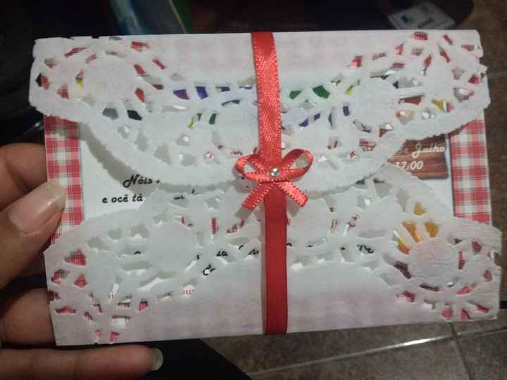 Envelope em papel rendado - 1