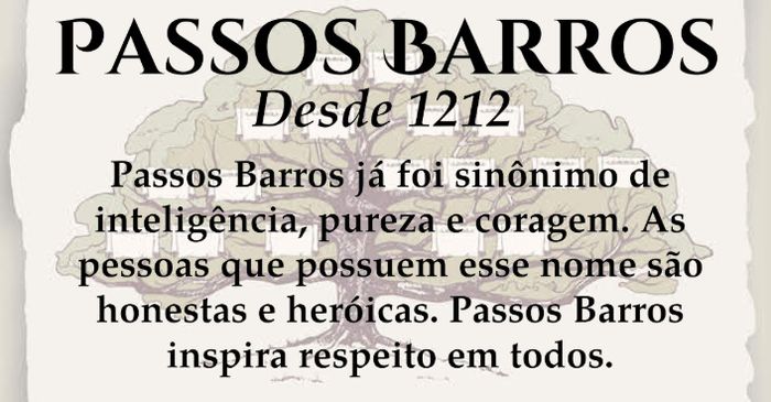 Seremos a família Passos Barros! 2