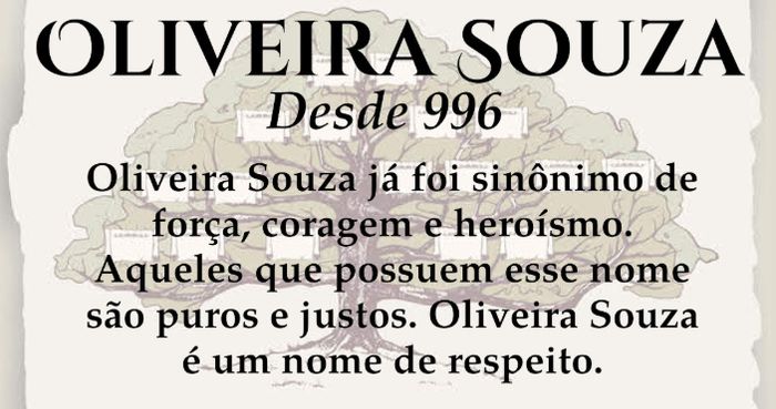 Seremos a família Oliveira Souza 2