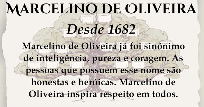 Seremos a família Marcelino de Oliveira 2