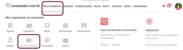 TUDO sobre o Site de Casamento - 1