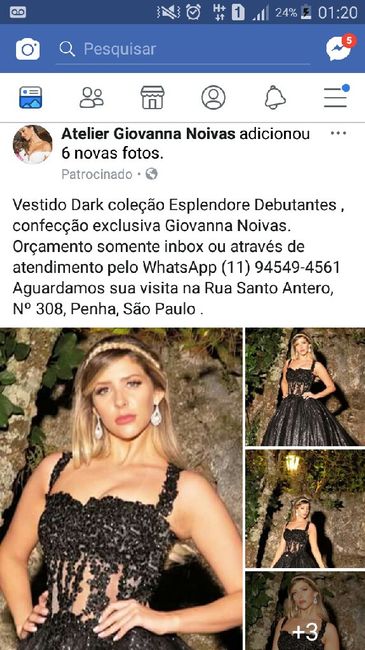 Vestido de noiva preto - 1