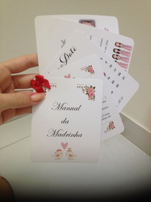  Minhas Lembrancinha, convite e manual para madrinhas e padrinhos - 4