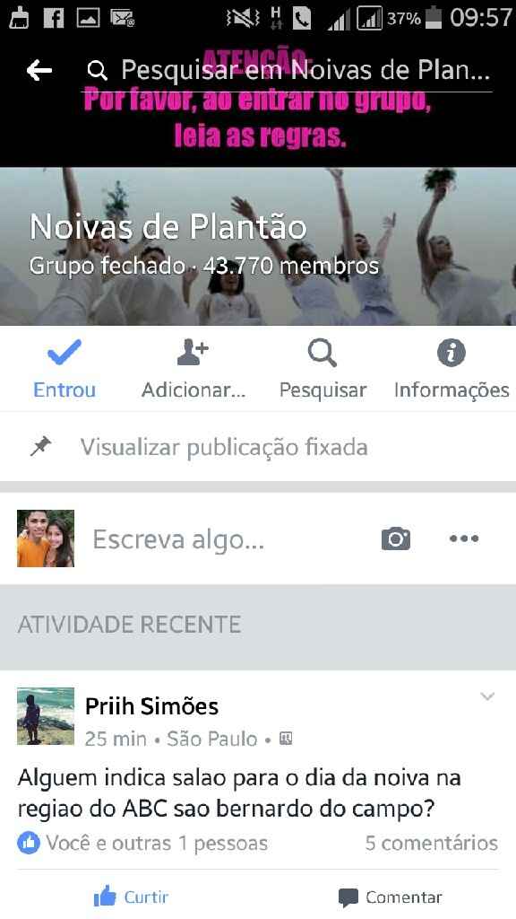 Grupo no facebook - 1