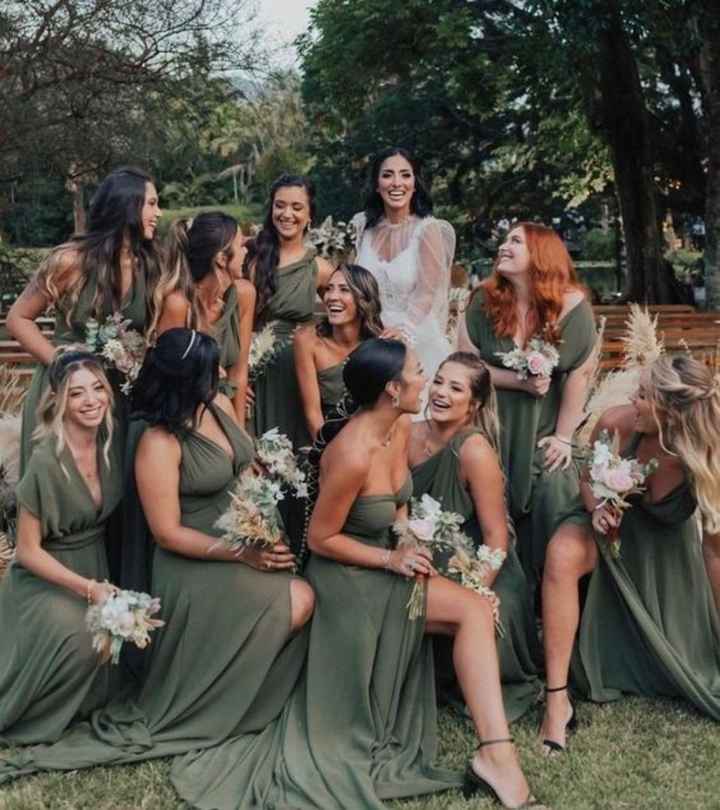 Qual será a cor do vestido das madrinhas? - 1