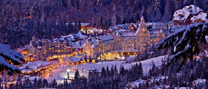 Whistler, onde fica uma das maiores estações de esqui na América do Norte!